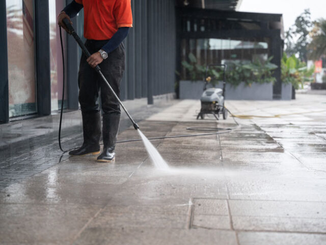 Shopping Center Pressure Washing: Protecting Retail Property Value in Tucson