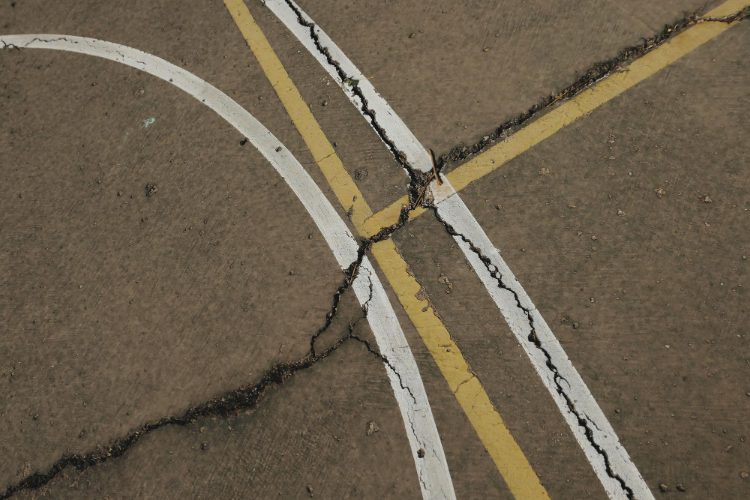 parking lot cracks