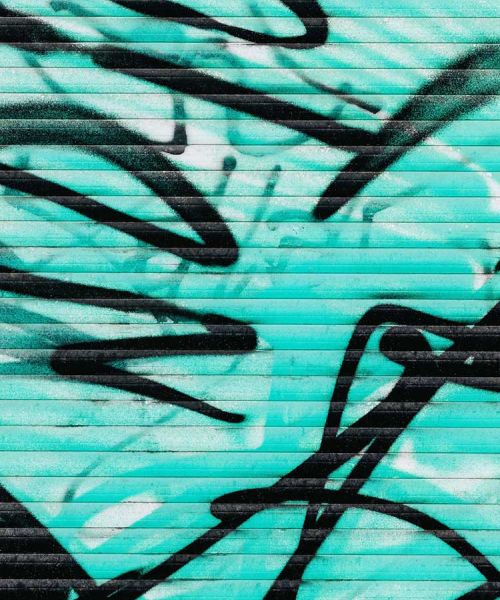 Graffiti on building